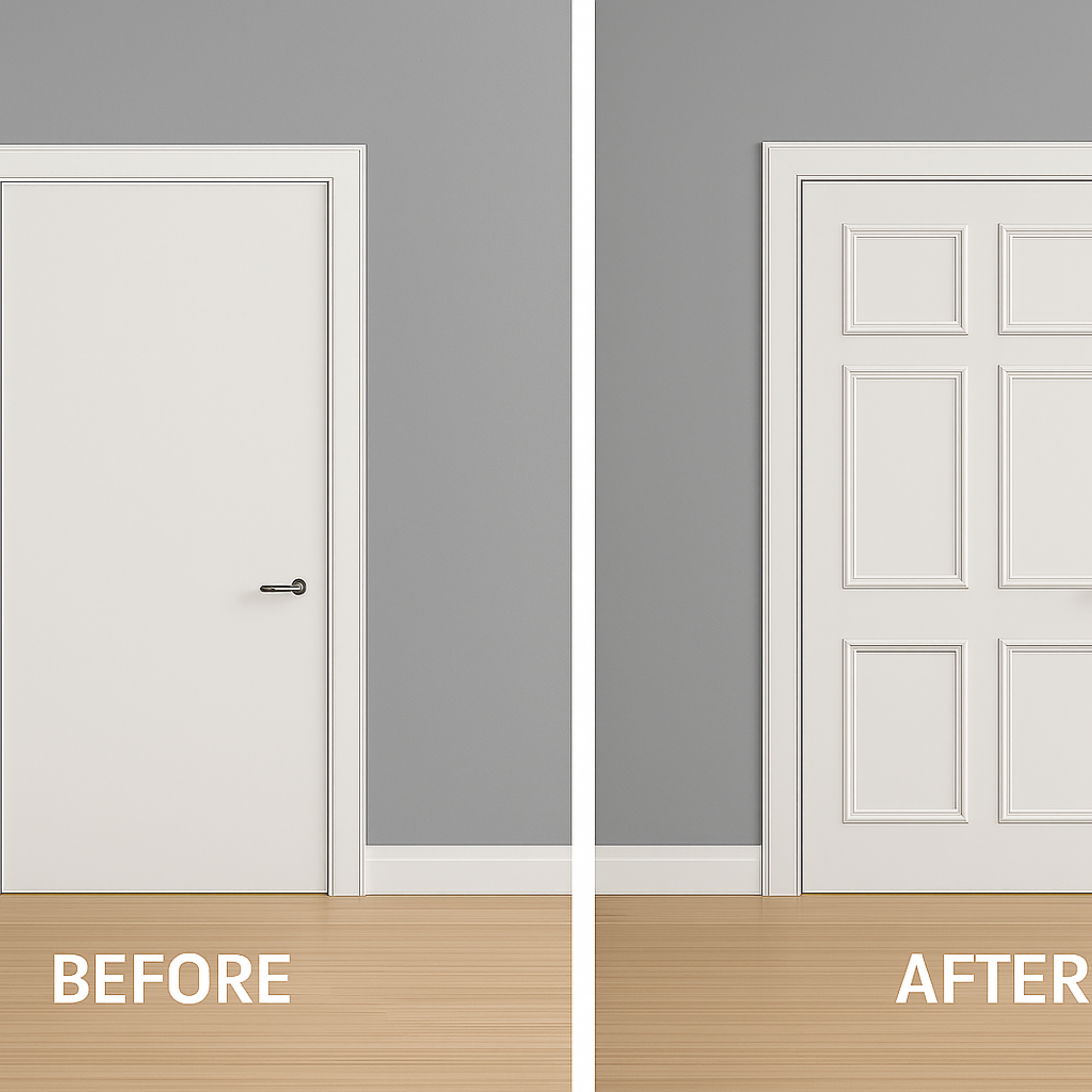 Door Molding Kit, Door Molding Installation, Ready to Install Package