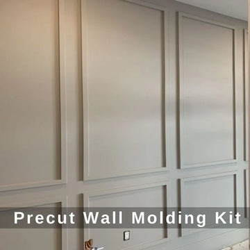 Ready-to-install Wall Molding Package, Pre-Cut Factory Primed, Picture Frame Wall Molding Pieces
