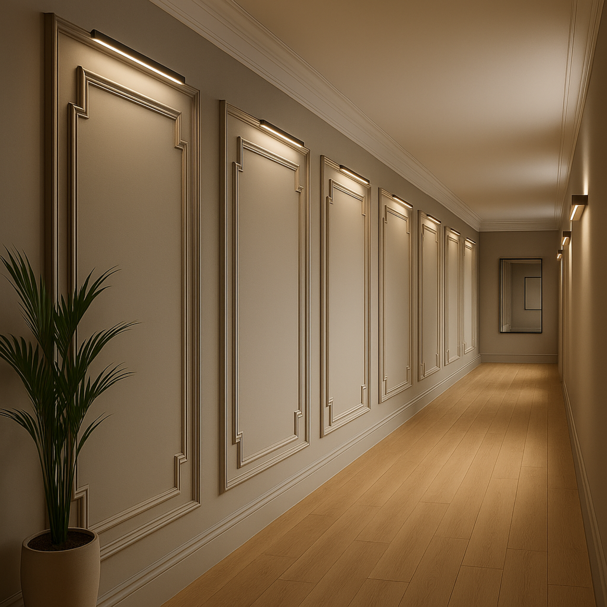 Wall Molding Kit - Pre-cut Wall Paneling Kit - Wall Molding Package