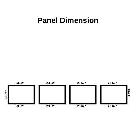 Paintable Paneling Kit - Ready Made Wall Molding Kit - Accent Wall Molding