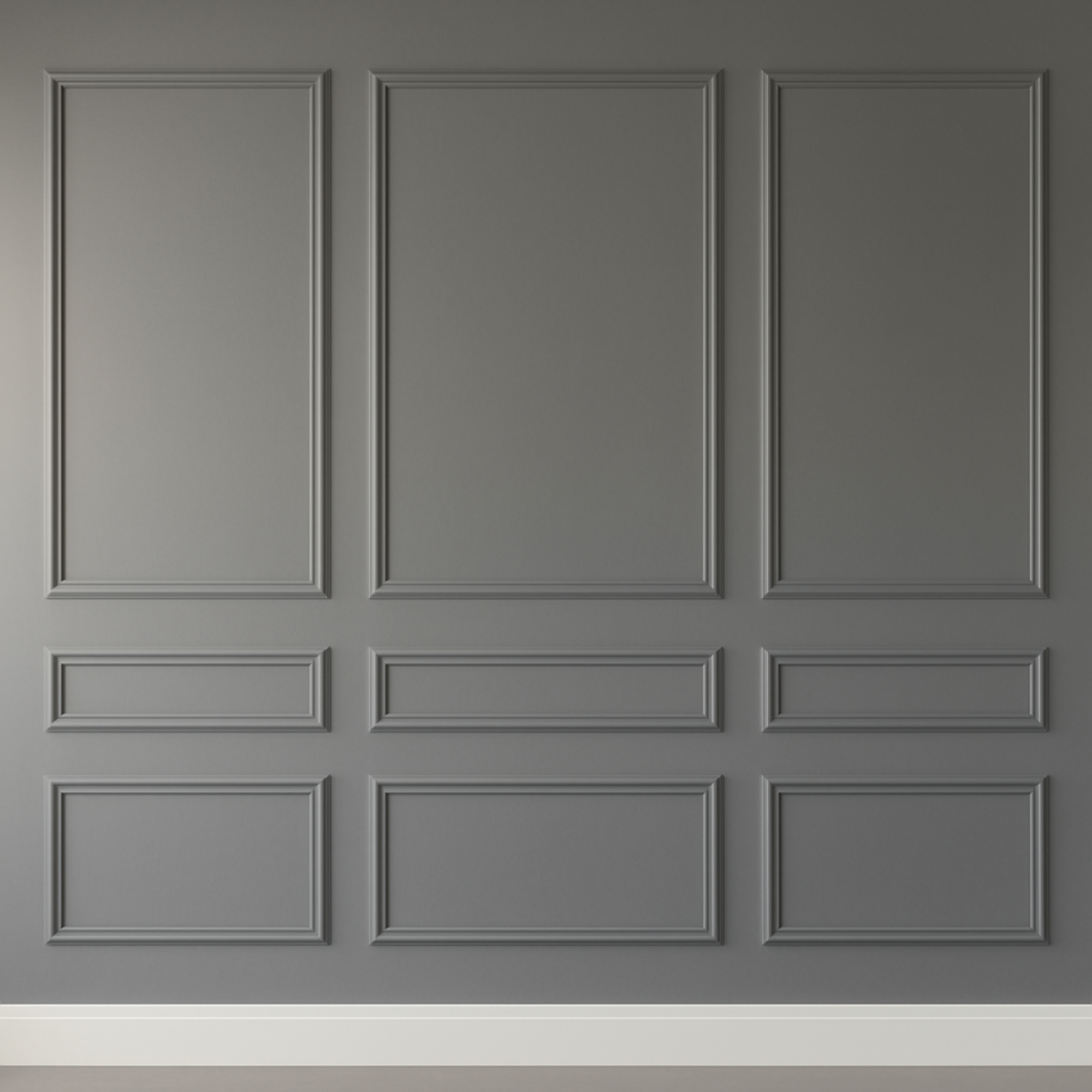 Ready-to-install Wall Molding Package, Pre-cut Factory Primed Wainscoting Kit
