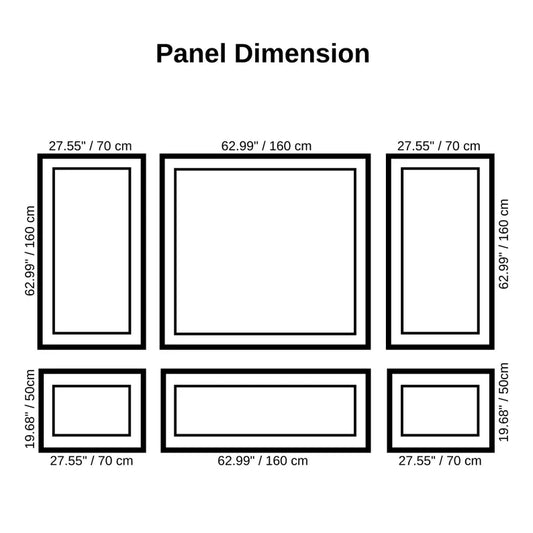 Wall molding package ready to assemble, pre-cut factory primed, wall paneling kit