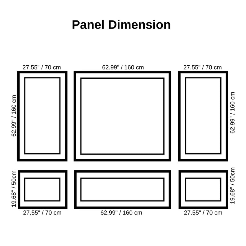 Wall molding package ready to assemble, pre-cut factory primed, wall paneling kit