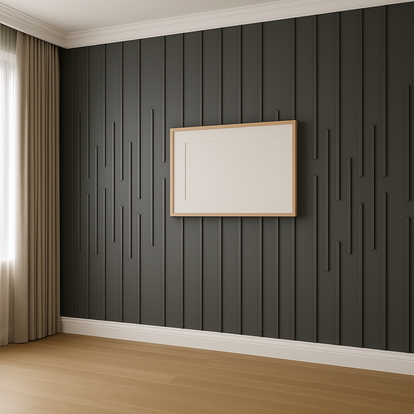 Wall Moulding Kit - Wall Molding Assembly - Pre-Cut Factory Primed-Accent Wall Panels
