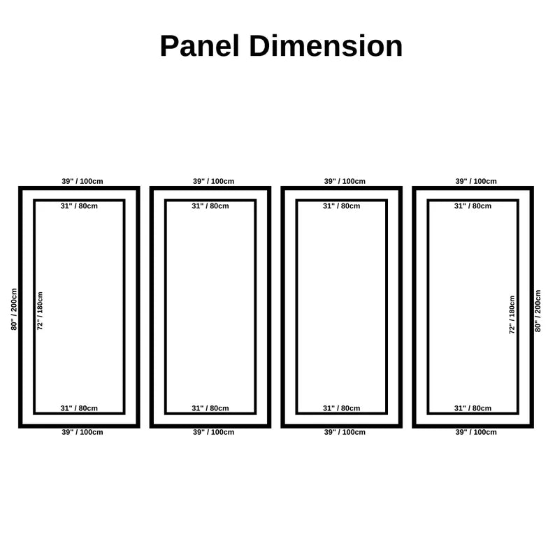Wainscoting Cladding Kit - Factory Primed Wall Moulding Pack Double Panel Design