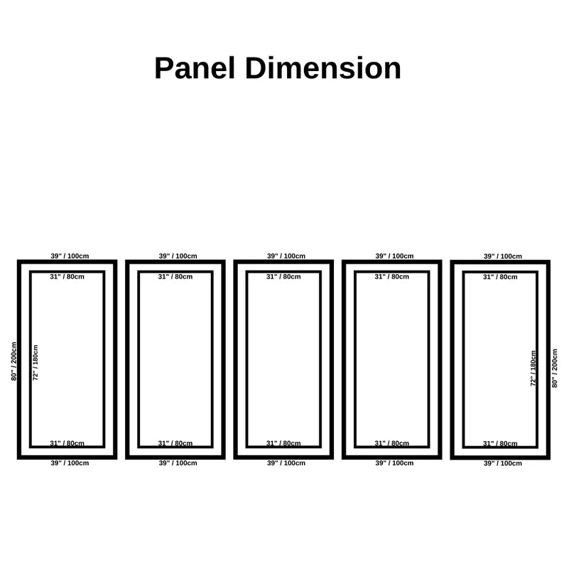 Wainscoting Cladding Kit - Factory Primed Wall Moulding Pack Double Panel Design