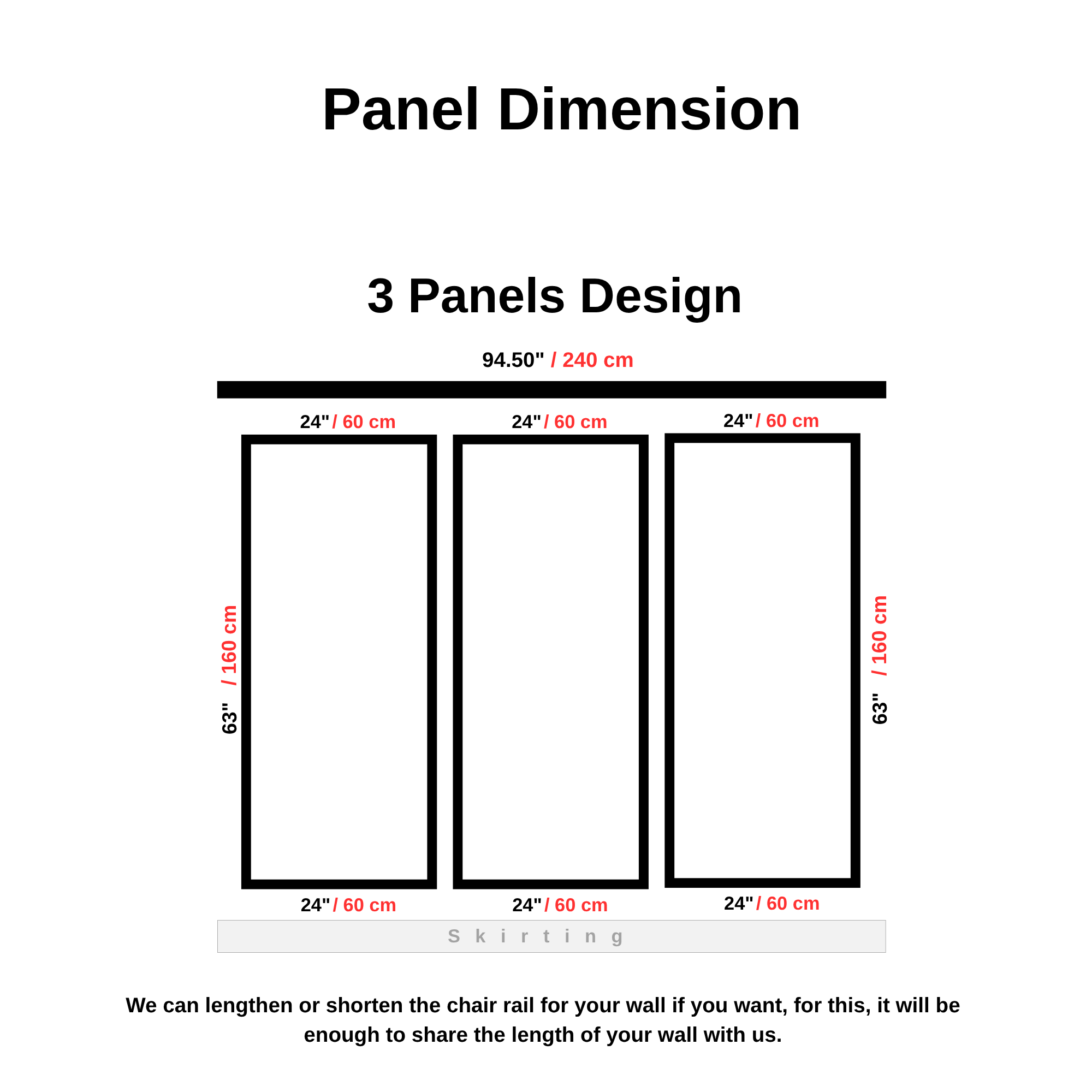 Wall Molding Package Ready to Assemble - Accent Wall Trim Paneling- Half Wall Panel Kit