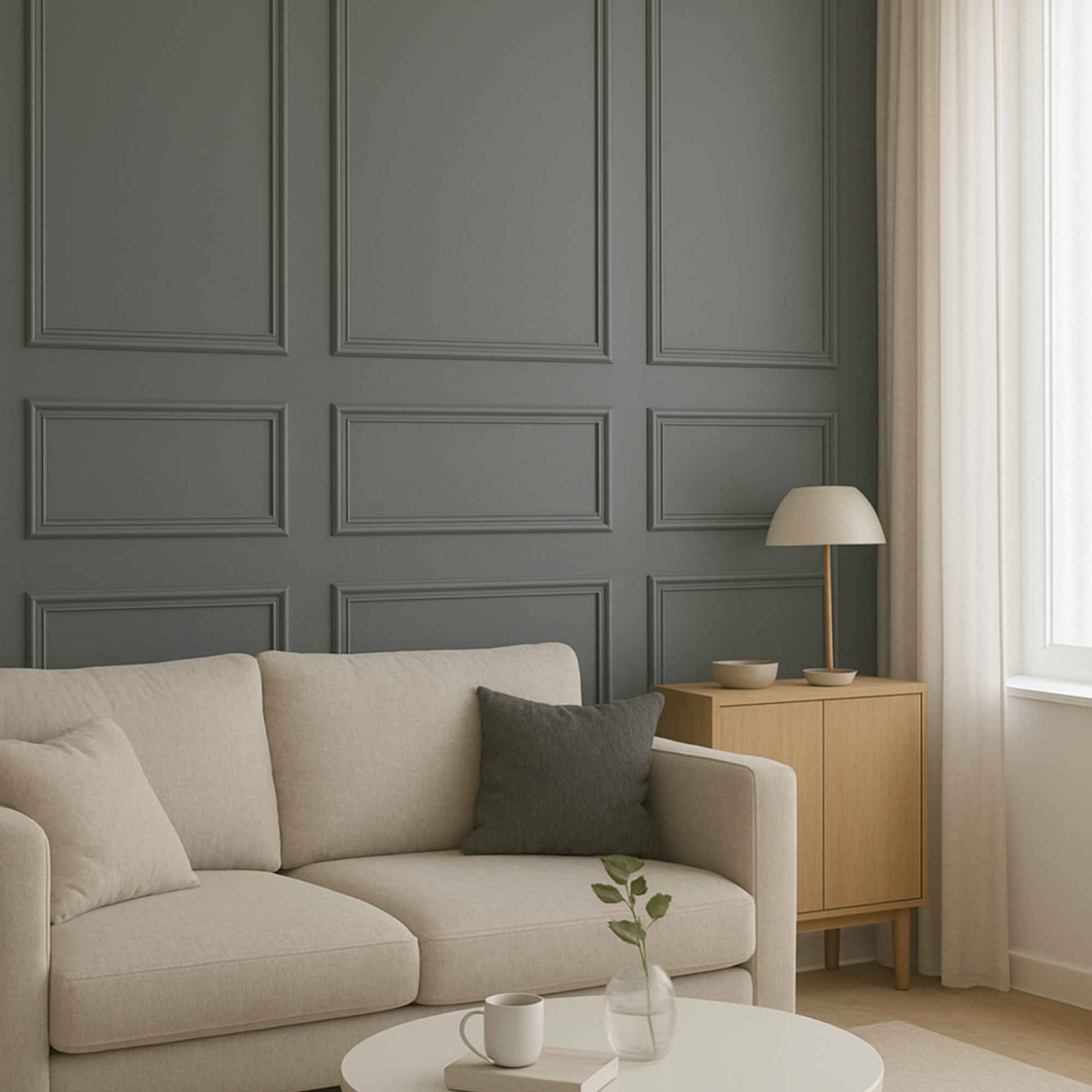 Ready-to-install Wall Molding Package, Pre-cut Factory Primed Wainscoting Kit
