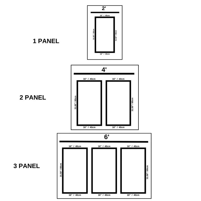 Paintable Paneling Kit - Ready Made Wall Molding Kit - Accent Wall Trim Paneling- Half