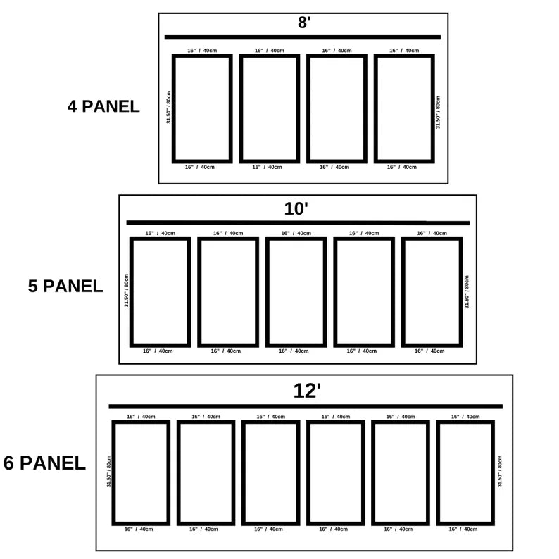 Paintable Paneling Kit - Ready Made Wall Molding Kit - Accent Wall Trim Paneling- Half