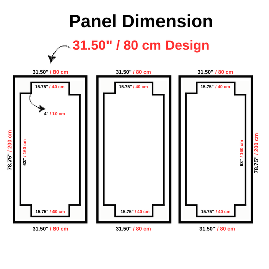 Wall Molding Kit - Pre-cut Wall Paneling Kit - Wall Molding Package